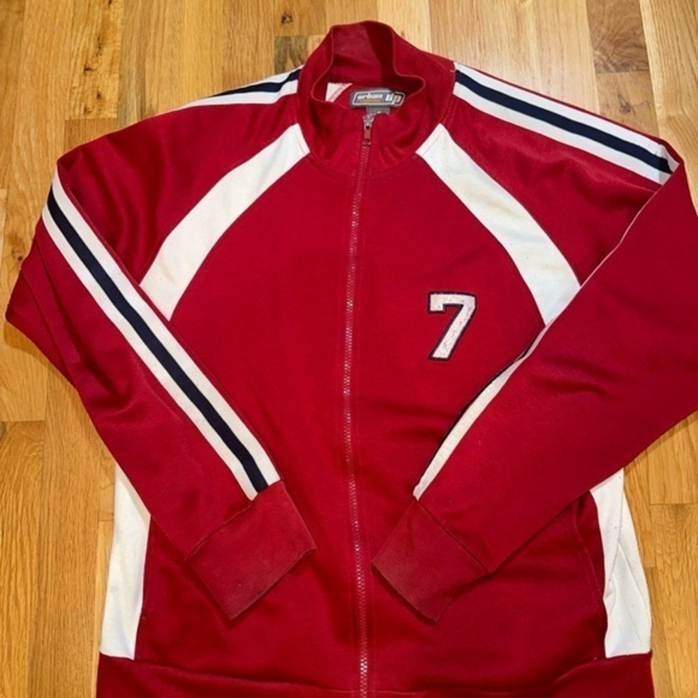 Y2K Urban Pipeline UP Jacket Size M.‎  Red/white/black, Vintage